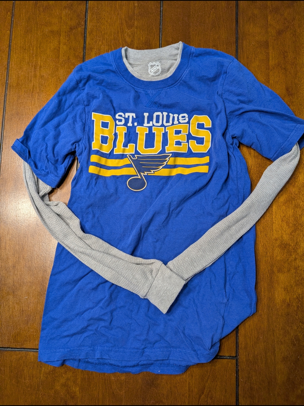 St. Louis Blues NHL Boys Youth Layered Shirt | L (14/16) | Never Worn